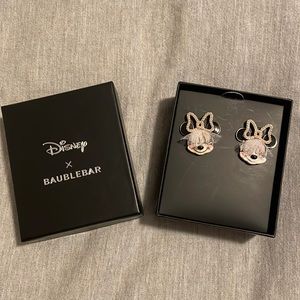 Disney Baublebar Minnie Mouse Bride Earrings